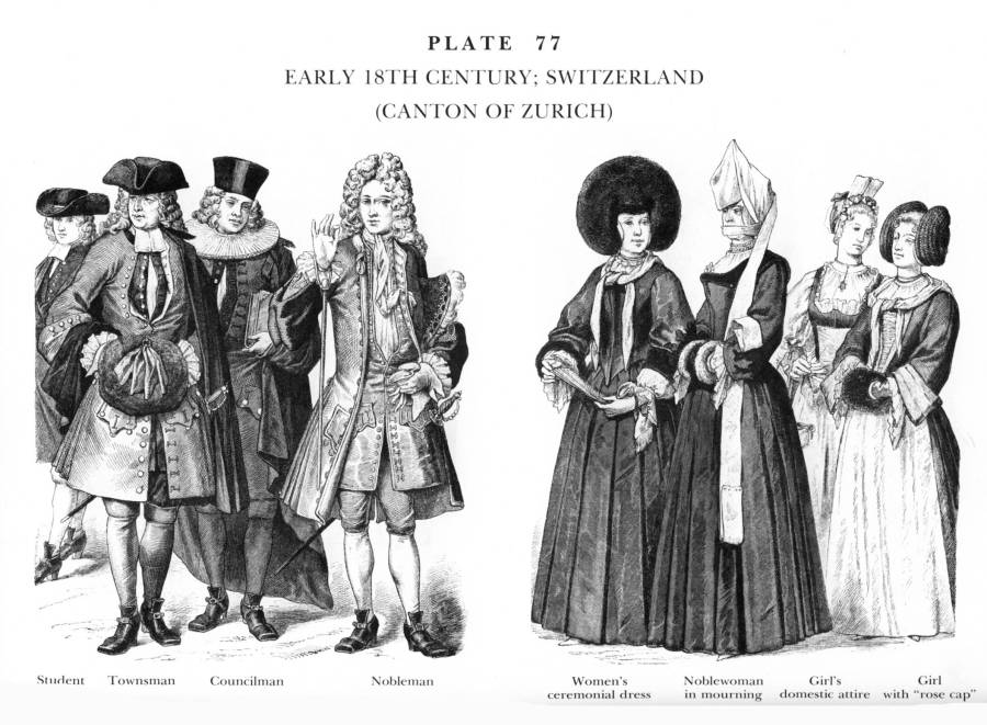 Planche 77a Fin XVIIIe Siecle - Suisse - Zurich - Late 18Th Century - Switzerland - Zurich.jpg